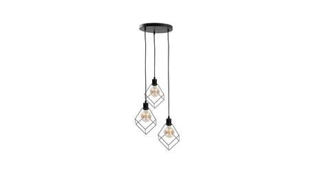 Lampa wisząca loftowa 3x E27 RUBEN BLACK-87926