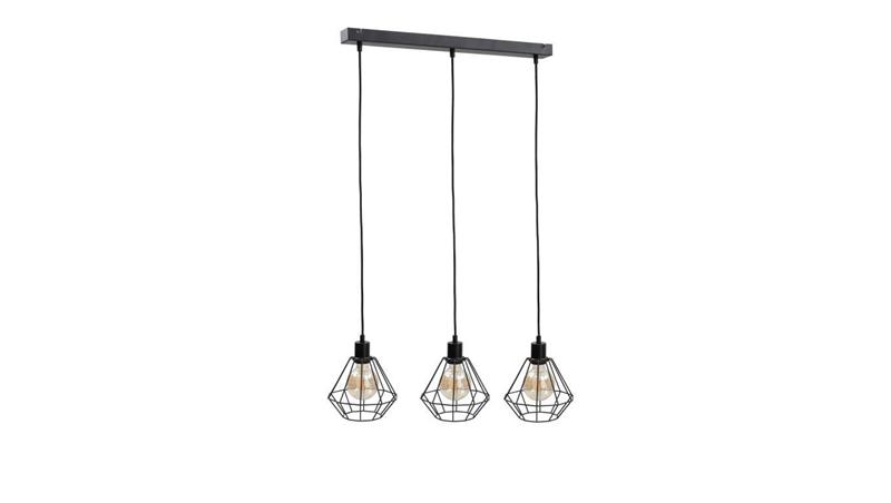 Lampa wisząca loftowa 3xE27 FOSKAL BLACK-87929