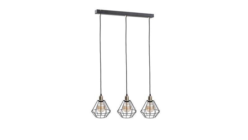 Lampa wisząca loftowa 3xE27 FOSKAL GOLD-87987