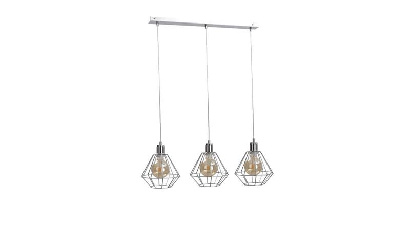 Lampa wisząca loftowa 3xE27 FOSKAL SILVER-87980