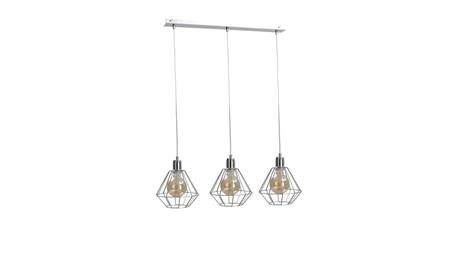 Lampa wisząca loftowa 3xE27 FOSKAL SILVER-87980