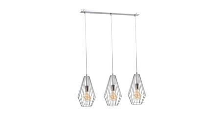 Lampa wisząca loftowa 3xE27 LEX SILVER-87991