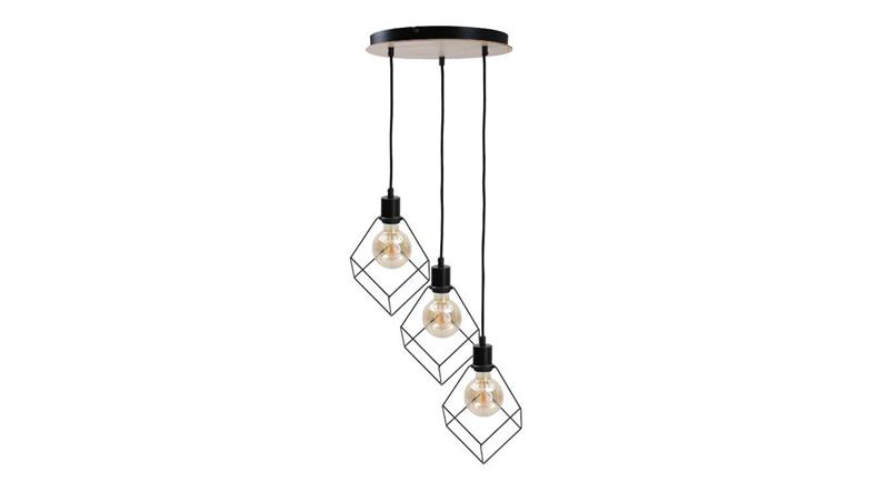 Lampa wisząca loftowa 3xE27 RUBEN WOOD-87938