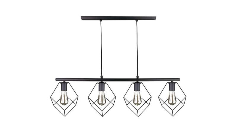 Lampa wisząca nowoczesna 4xE27 ARNICA BLACK LONG-87939