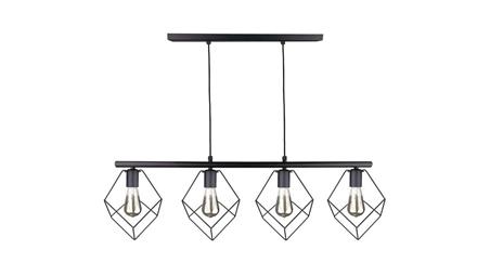 Lampa wisząca nowoczesna 4xE27 ARNICA BLACK LONG-87939
