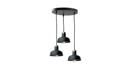 Lampa wisząca nowoczesna 3x E27 HEBE BLACK-87979