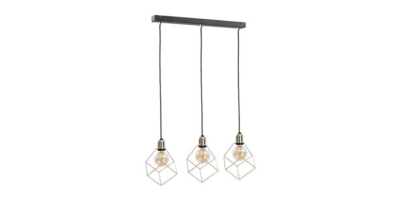 Lampa wisząca loftowa 3xE27 TAHO GOLD-87936