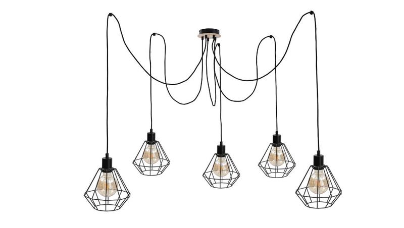 Lampa wisząca loftowa 5xE27 ATWOOD-87971