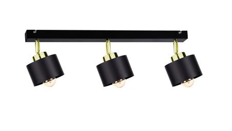 Spot nowoczesny 3xE27 SIMPLY BLACK/GOLD-87958
