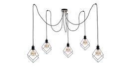 Lampa wisząca loftowa 5xE27 RUBEN WOOD-87955