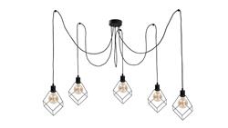 Lampa wisząca loftowa 5xE27 RUBEN BLACK-87962