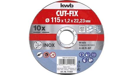 TARCZA DO METALU 115 MM, 10 SZT. 49711921-90444