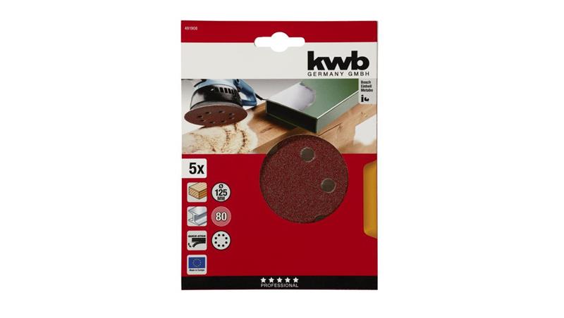 PAPIER ŚCIERNY RZEP ŚR. 125 MM, K-80 49491908-89355