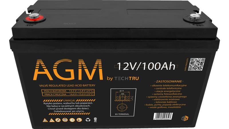AGM Akumulator VRLA AGM 12V 100Ah-84800