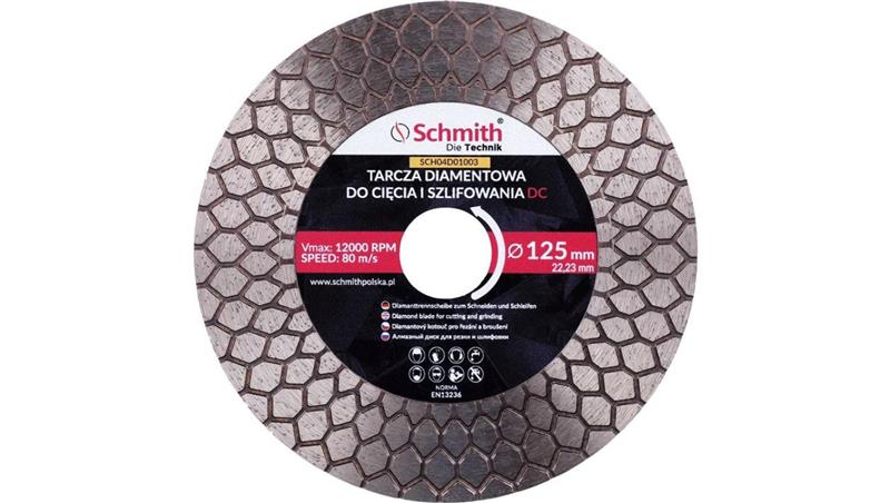 Tarcza diamentowa 125mm do cięcia szlifowania kąt 45st. PRO Schmith-90446