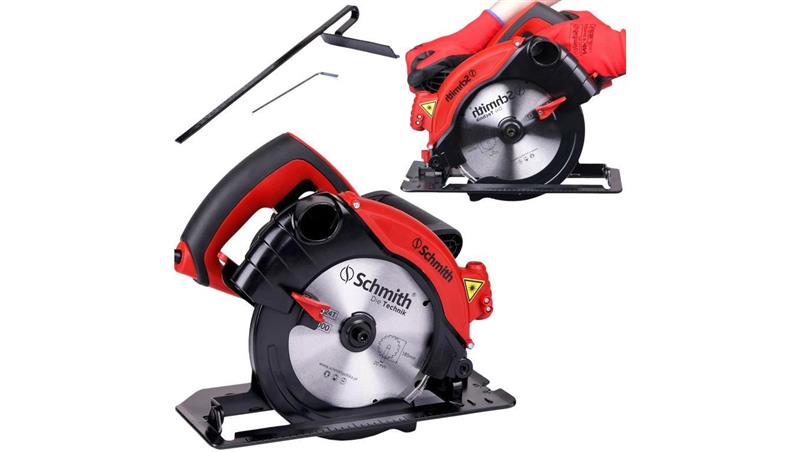Piła tarczowa pilarka ręczna do drewna 185mm 1300W sieciowa Schmith-89035