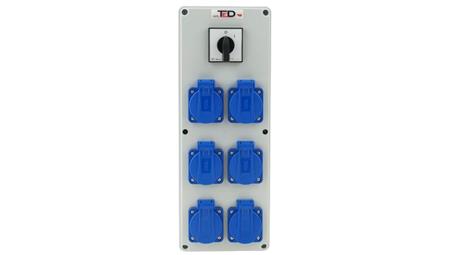 Rozdzielnica budowlana BIWAK 6Gs 230V + wył 0-1 02.021-88388