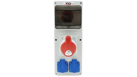 Rozdzielnica budowlana Uno 6M 32A/5P + 2Gs 230V 02.123-88390