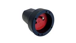Gniazdo przenośne PCV IP20 250V~ 16 A czarne / 12136-85614