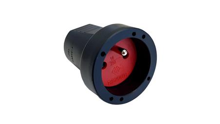 Gniazdo przenośne PCV IP20 250V~ 16 A czarne / 12136-85614