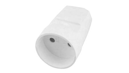 Gniazdo przenośne bez uziemienia 2P 250V IP20 białe / 34007-85617
