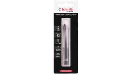 Wiertło do szkła gresu ceramiki glazury 6mm otwornica HEX Schmith-90975