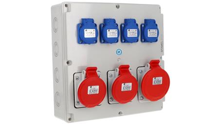 Rozdzielnica 5x32A 2x5x16A 4x3x16A INA=32A IP54 SB-007005-S0050-54-88404