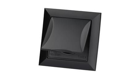 Gniazdo podtynkowe z/u IP44 p/t czarny, Pola / 33209-85981