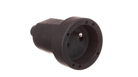 Gniazdo przenośne z/u guma IP20 250V~ 16 A czarne / 12146-85618