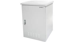 Zewnętrzna szafka rack IP55, wisząco-stojąca 19 18U 600x600, 4 belki nośne, 4 przepusty kablowe, kolor szary-88780