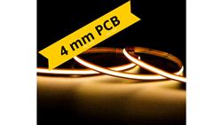 Taśma LED ciepła COB, 24V, 4W/m, 3000K, IP20, 4 mm, miniPCB-87484