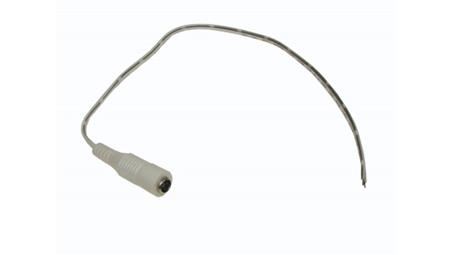 Gniazdo DC 2,1/5,5 na kablu 30cm kolor kabla biały-86981