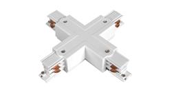 Łącznik szyny 3 fazowej Adar czterodrożny biały-87024