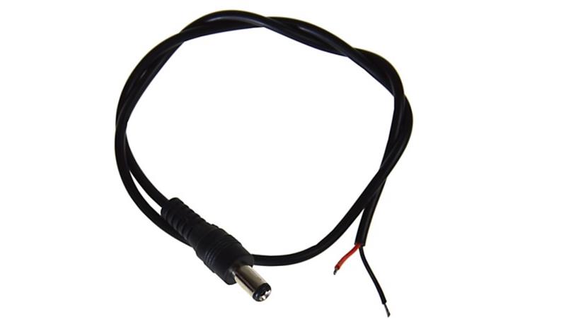 Wtyk DC 2,1/5,5 na kablu 45cm op/100-86980