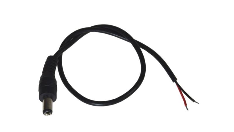 Wtyk DC 2,1/5,5 na kablu 30cm op/10-86979