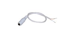 Gniazdo DC 2,1/5,5 na kablu 30cm biały kabel podwó-86976