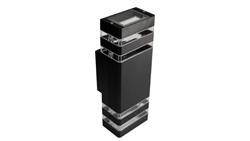 Oprawa elewacyjna Santa 2x GU10 czarna-86902