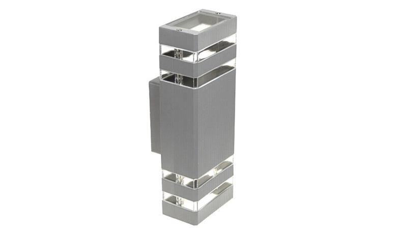 Oprawa elewacyjna Santa 2x GU10 szara RAL7040-86904 Oprawa elewacyjna Santa 2x GU10 szara RAL7040-86904