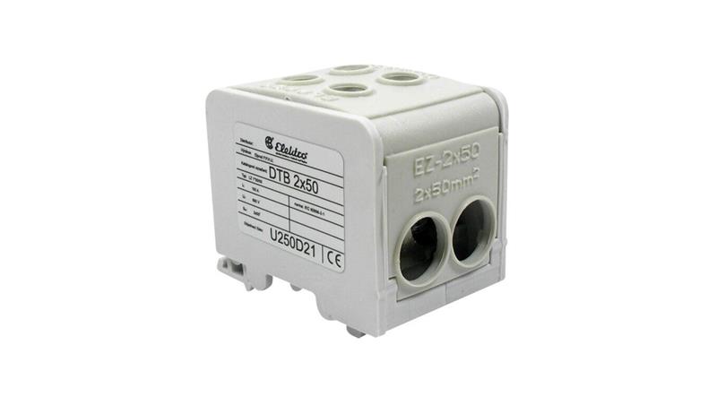 Blok dystrybucyjny DTB 2×50 - Szary-88203 Blok dystrybucyjny DTB 2×50 - Szary-88203