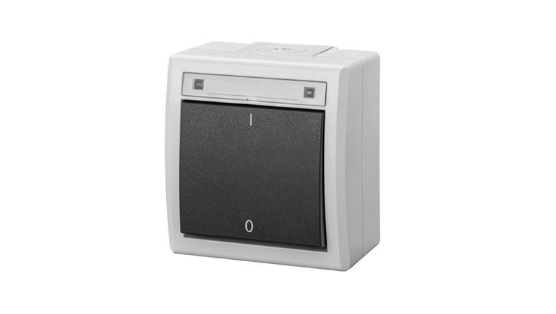 AQUANT 2K łącznik natynkowy 2-biegunowy IP55 szary 5003-10-85668 AQUANT 2K łącznik natynkowy 2-biegunowy IP55 szary 5003-10-85668