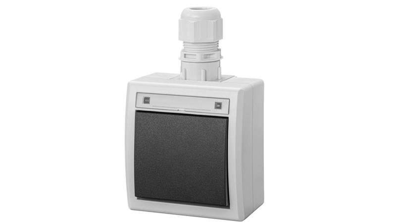 AQUANT 2K łącznik natynkowy 1-biegunowy (schodowy) IP65 szary 5001-65-85859 AQUANT 2K łącznik natynkowy 1-biegunowy (schodowy) IP65 szary 5001-65-85859
