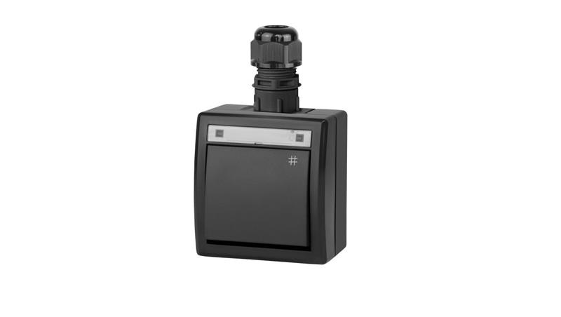 AQUANT 2K łącznik natynkowy krzyżowy IP65 antracytowy 5006-67-85876