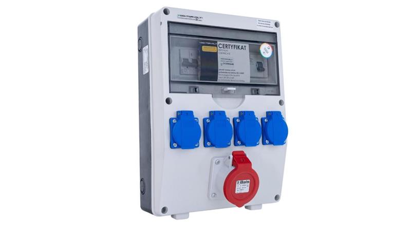 Rozdzielnica TD-S/FI 16A/5P 4x230V FR przycisk bezpieczeństwa 1482-88420