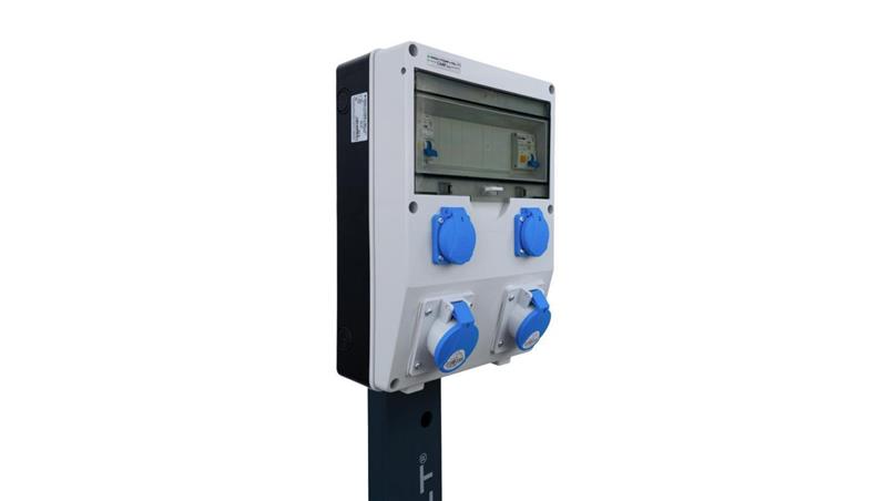 Rozdzielnica na stojaku TD-CAMP FI/LS 2x16A/3P 2x230V 1703-88421