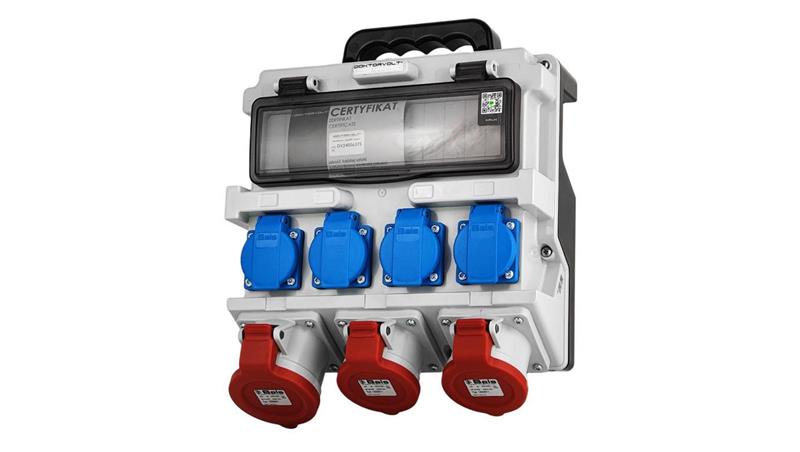 Rozdzielnica elektryczna 12 modułowa z uchwytem IP44 4x230V 2x16A 32A Doktorvolt bez zabezpieczeń-88423 Rozdzielnica elektryczna 12 modułowa z uchwytem IP44 4x230V 2x16A 32A Doktorvolt bez zabezpieczeń-88423
