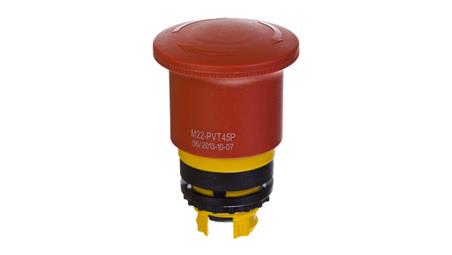 Napęd przycisku grzybkowego czerwony przez obrót M22-PVT45P 121462-14649