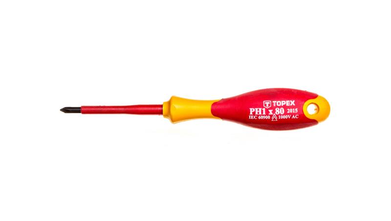 Wkrętak krzyżowy PH1 4.5 x 80 mm 1000V 39D476-113896 Wkrętak krzyżowy PH1 4.5 x 80 mm 1000V 39D476-113896