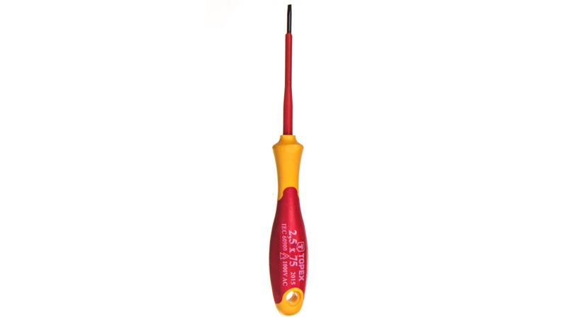 Wkrętak płaski 2.5 x 75 mm 1000V CrMo 39D470-113893