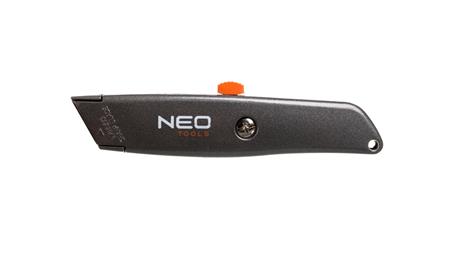 Nóż z ostrzem trapezowym metalowy korpus 63-702-112984