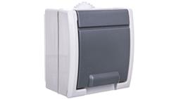 AQUANT Gniazdo pojedyncze SCHUKO n/t IP55 szare 1244-10-42904